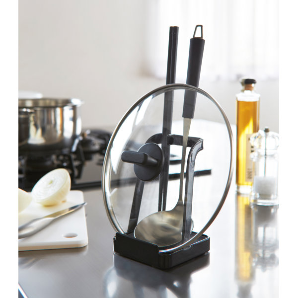 Yamazaki USA Tower Yamazaki Home Ladle Holder, Lid Stand For Utensils